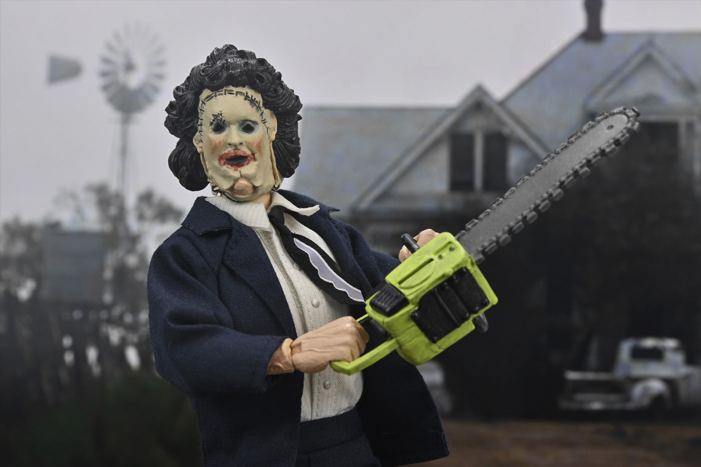 BUY NOW - TEXAS CHAINSAW MASSACRE - LEATHERFACE (PRETTY WOMAN MASK) 50TH ANNIVERSARY 8&quot; CLOTHED ACTION FIGURE | NECAONLINE AU