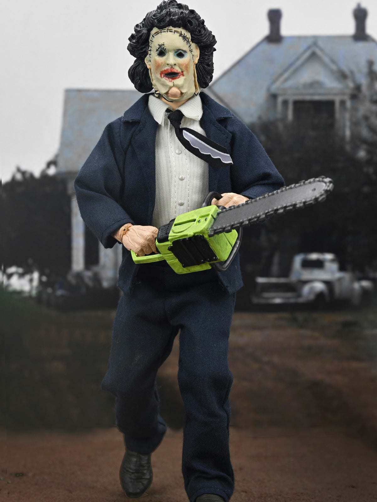 BUY NOW - TEXAS CHAINSAW MASSACRE - LEATHERFACE (PRETTY WOMAN MASK) 50TH ANNIVERSARY 8&quot; CLOTHED ACTION FIGURE | NECAONLINE AU
