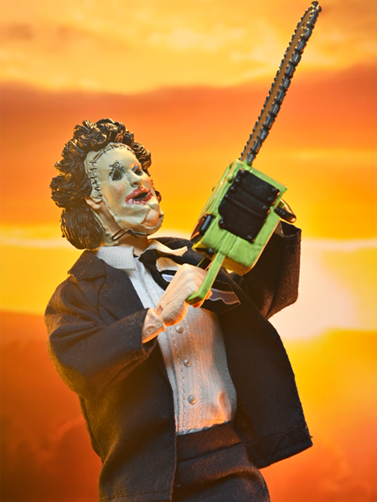 BUY NOW - TEXAS CHAINSAW MASSACRE - LEATHERFACE (PRETTY WOMAN MASK) 50TH ANNIVERSARY 8&quot; CLOTHED ACTION FIGURE | NECAONLINE AU