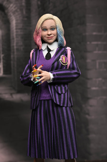 BUY NOW - WEDNESDAY – WEDNESDAY ADDAMS (NEVERMORE UNIFORM) AND ENID 2 PACK – 8″ CLOTHED ACTION FIGURE | NECAONLINE.COM.AU