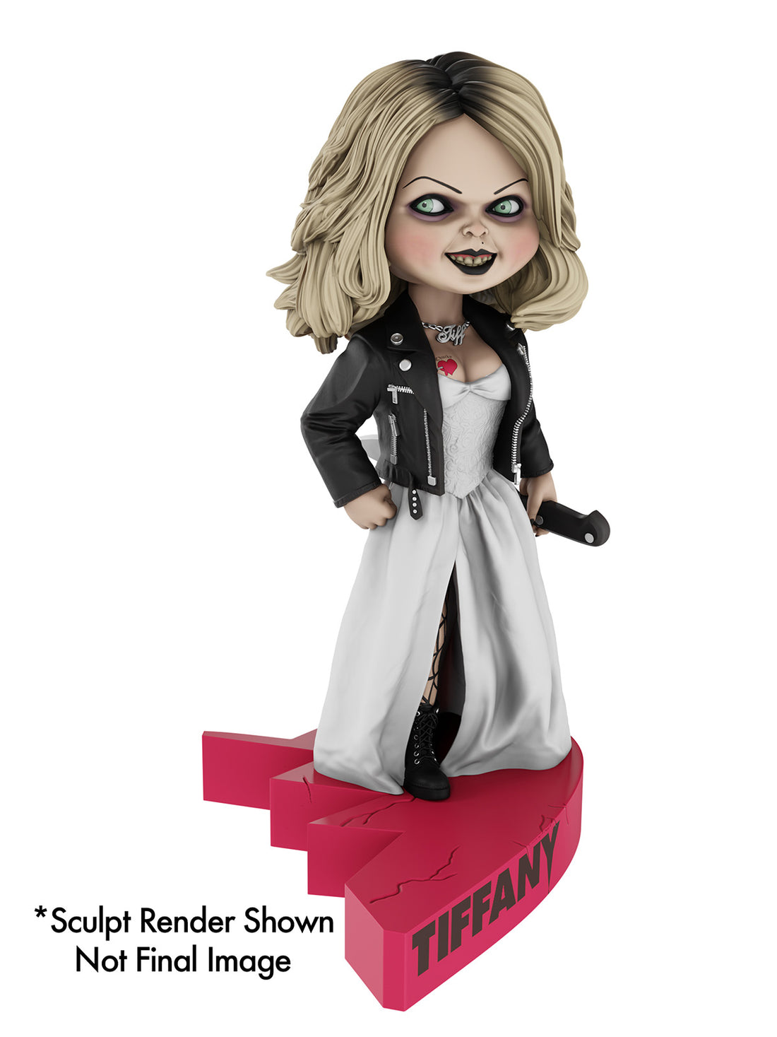 BUY NOW = CHUCKY BRIDE OF CHUCKY – TIFFANY HEAD KNOCKER (HEART CONNECT BASE) | NECAONLINE.COM.AU