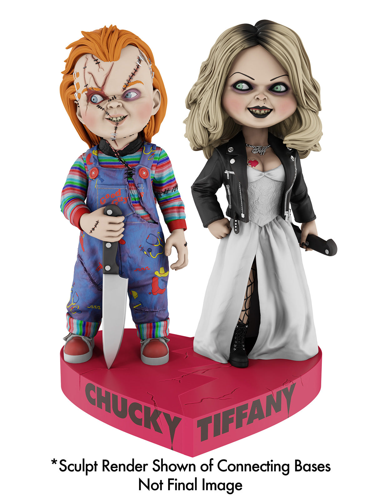 BUY NOW = CHUCKY BRIDE OF CHUCKY – TIFFANY HEAD KNOCKER (HEART CONNECT BASE) | NECAONLINE.COM.AU