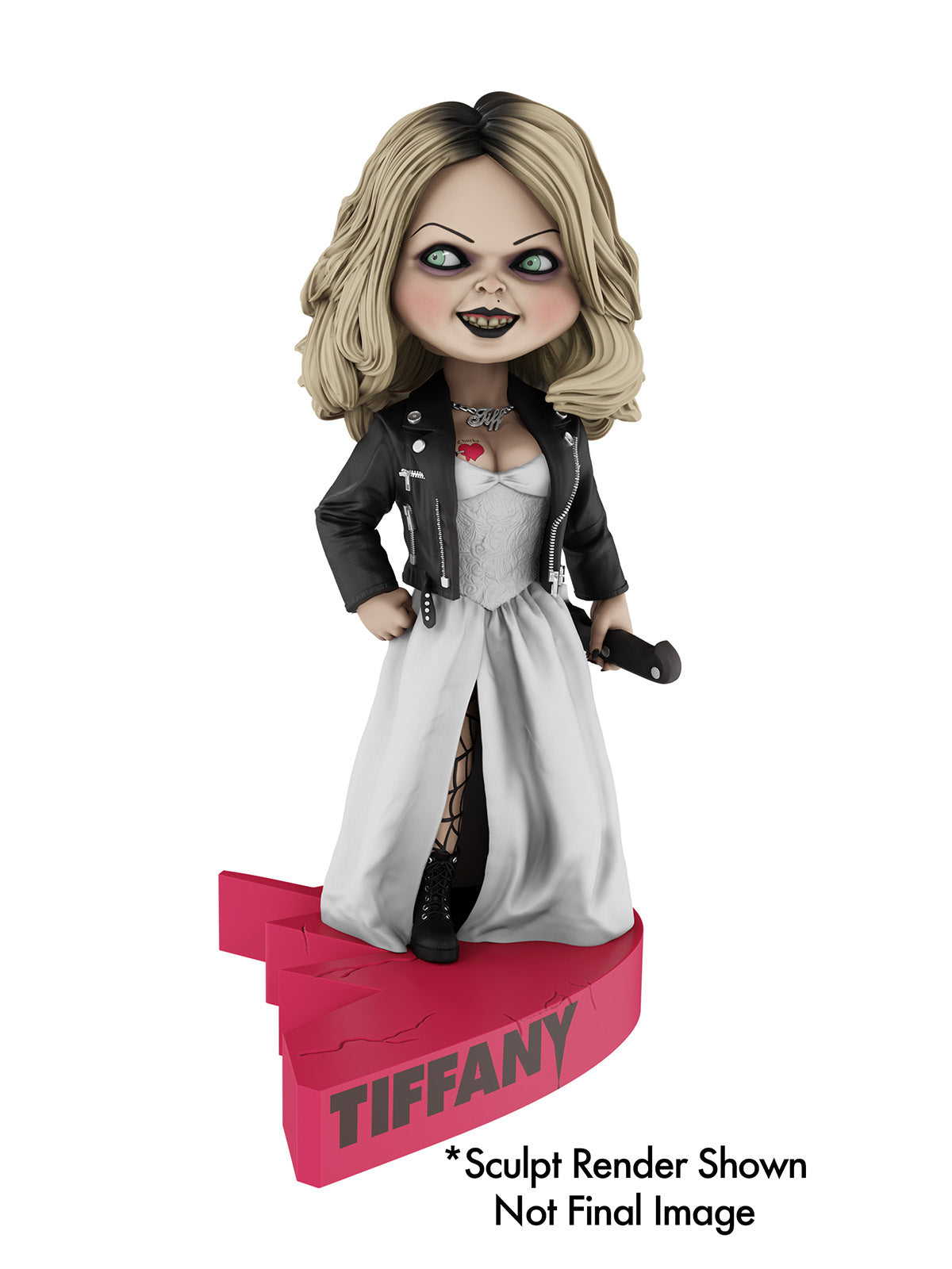 BUY NOW = CHUCKY BRIDE OF CHUCKY – TIFFANY HEAD KNOCKER (HEART CONNECT BASE) | NECAONLINE.COM.AU