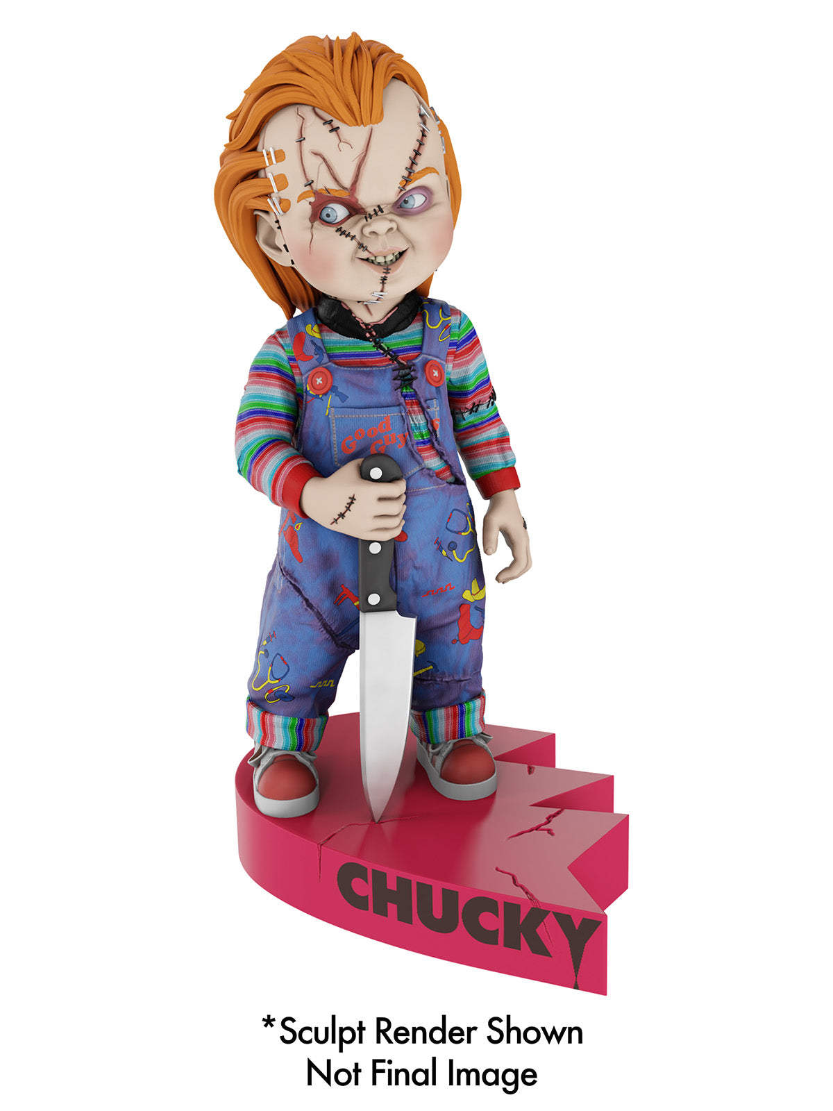 BUY NOW - CHUCKY BRIDE OF CHUCKY HEAD KNOCKER (HEART CONNECT BASE) | NECAONLINE.COM.AU