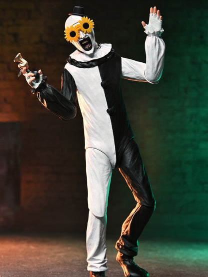 BUY NOW - TERRIFIER – ULTIMATE ART THE CLOWN &amp; LITTLE PALE GIRL 2 PACK – 7″ SCALE ACTION FIGURES | NECAONLINE.COM.AU