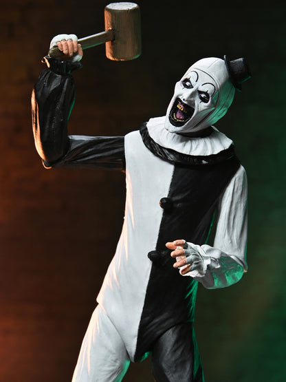 BUY NOW - TERRIFIER – ULTIMATE ART THE CLOWN &amp; LITTLE PALE GIRL 2 PACK – 7″ SCALE ACTION FIGURES | NECAONLINE.COM.AU