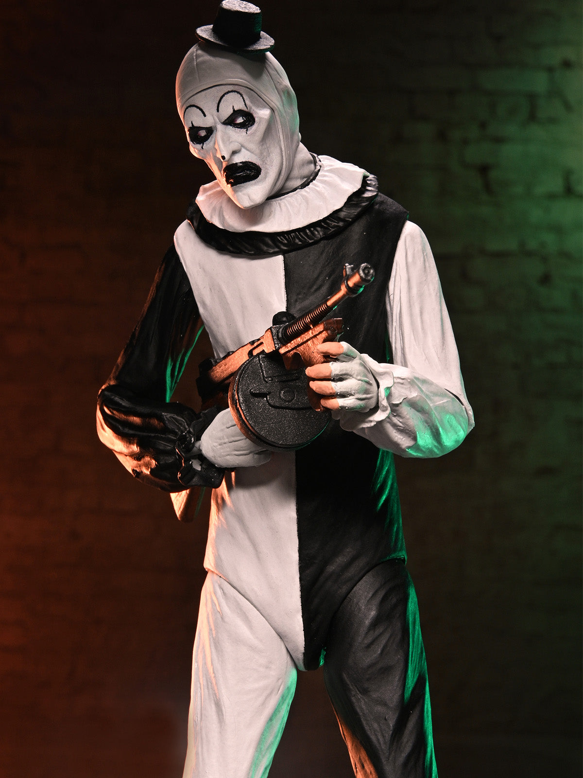 BUY NOW - TERRIFIER – ULTIMATE ART THE CLOWN &amp; LITTLE PALE GIRL 2 PACK – 7″ SCALE ACTION FIGURES | NECAONLINE.COM.AU