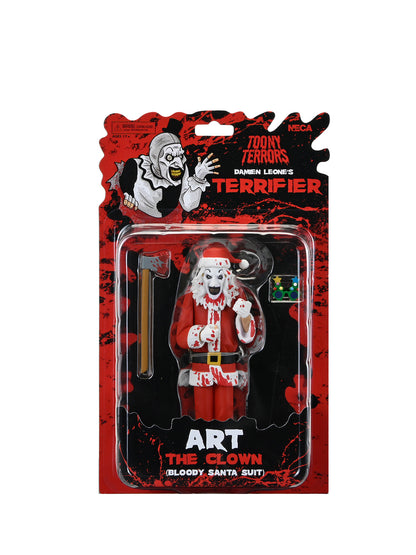 BUY NOW - TERRIFIER – ART THE CLOWN SANTA SUIT (BLOODY VERSION) 6″ SCALE FIGURE TOONY TERRORS | NECAONLINE.COM.AU