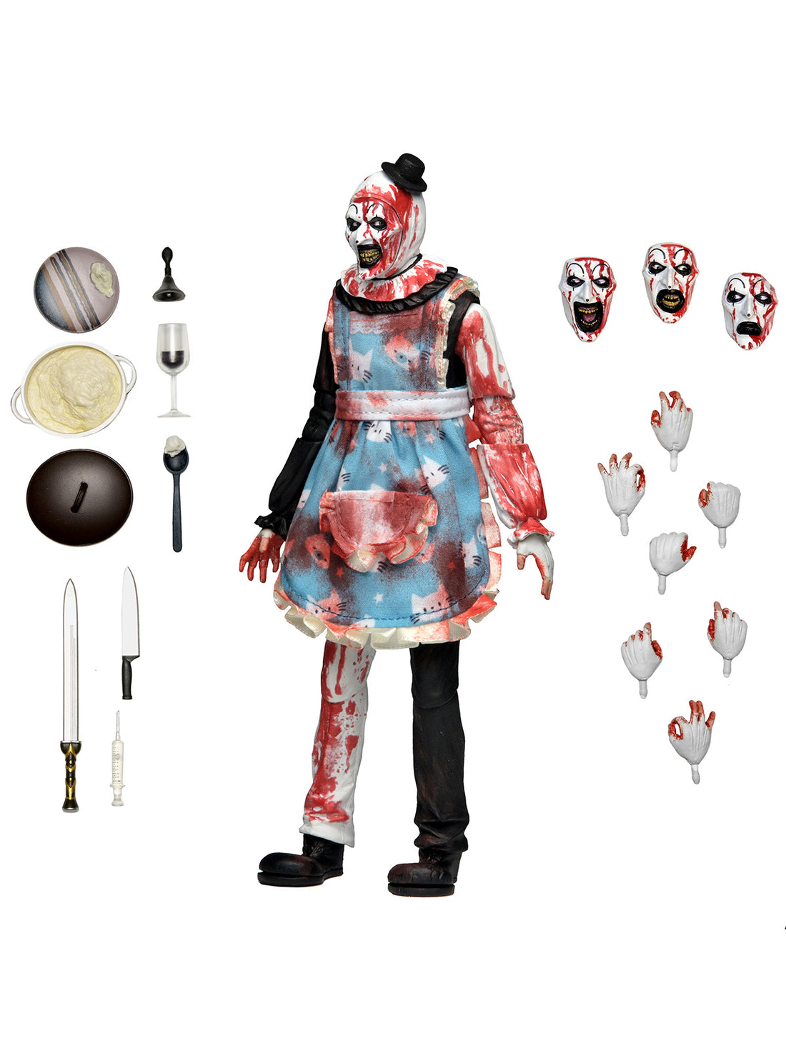BUY NOW - TERRIFIER 2 ULTIMATE THANKSGIVING ART THE CLOWN – 7″ SCALE ACTION FIGURE | NECAONLINE.COM.AU
