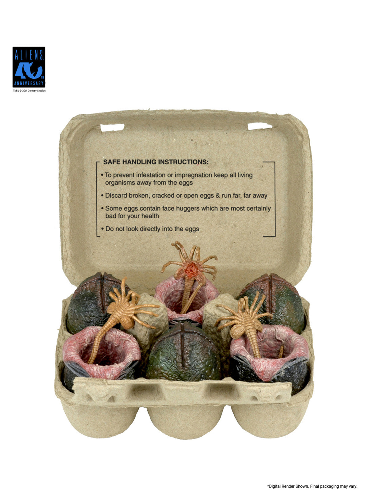 BUY NOW - ALIENS 40TH ANNIVERSARY CARTON OF 6 ALIEN EGGS – ACCESSORY PACK | NECAONLINE.COM.AU
