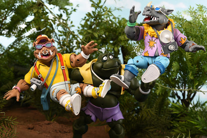 BUY NOW - TMNT VACATION BEBOP AND ROCKSTEADY 2 PACK (CARTOON) - 7&quot; SCALE ACTION FIGURE | NECAONLINE AU 
