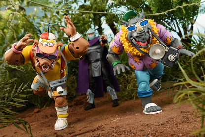BUY NOW - TMNT VACATION BEBOP AND ROCKSTEADY 2 PACK (CARTOON) - 7&quot; SCALE ACTION FIGURE | NECAONLINE AU 