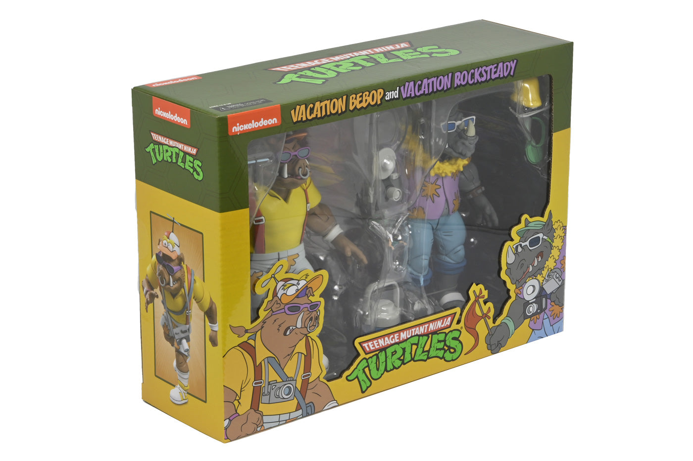 BUY NOW - TMNT VACATION BEBOP AND ROCKSTEADY 2 PACK (CARTOON) - 7&quot; SCALE ACTION FIGURE | NECAONLINE AU 