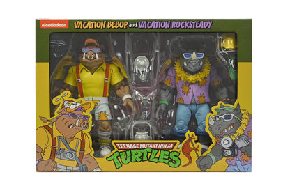 TMNT VACATION BEBOP AND ROCKSTEADY 2 PACK (CARTOON) - 7&quot; SCALE ACTION FIGURE