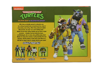 BUY NOW - TMNT VACATION BEBOP AND ROCKSTEADY 2 PACK (CARTOON) - 7&quot; SCALE ACTION FIGURE | NECAONLINE AU 