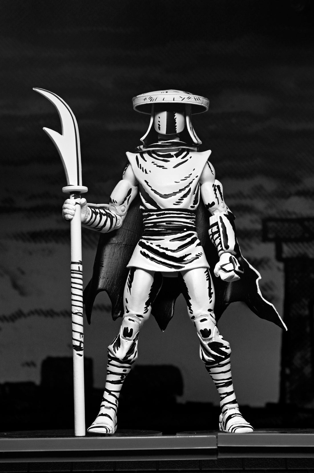 BUY NOW | TMNT ELITE FOOT NINJA GUARD BLACK &amp; WHITE FIGURE (MIRAGE COMICS) – 7″ SCALE ACTION FIGURE | NECAONLINE.COM.AU