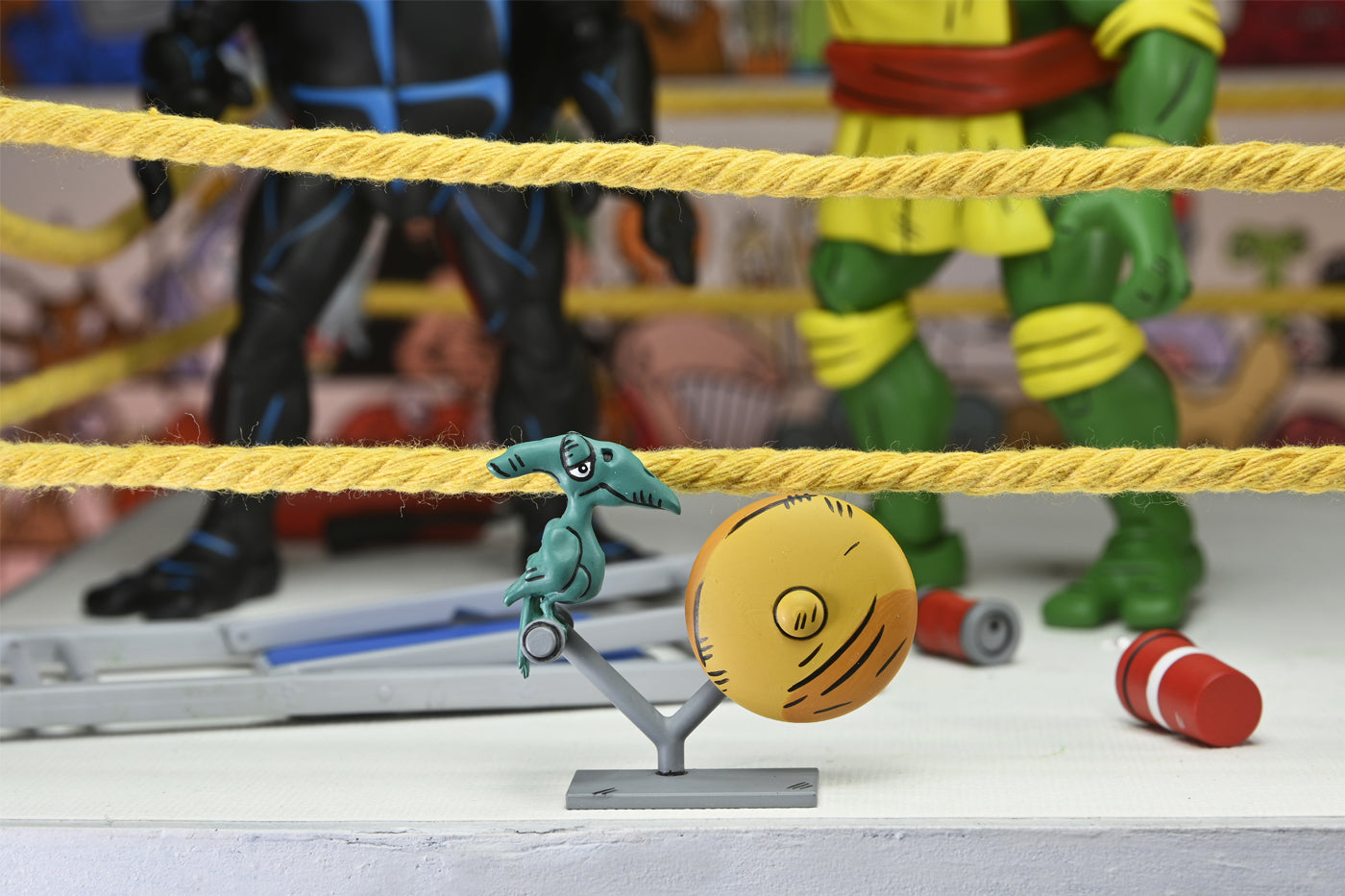 TMNT STUMP WRESTLING TURTLES 4 PACK (ARCHIE COMICS) 7&quot; SCALE ACTION FIGURES