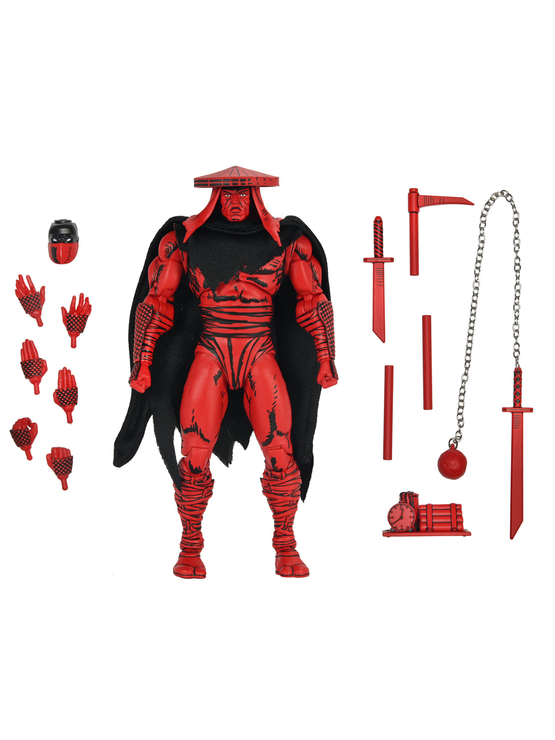 BUY NOW TMNT RED AND BLACK FOOT ASSASSIN (MIRAGE COMICS) 7″ SCALE ACTION FIGURE | NECAONLINE.COM.AU