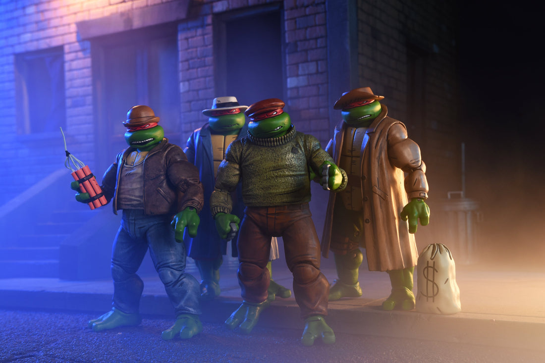 BUY NOW - TMNT (MIRAGE COMICS) GANGSTER TURTLES 4-PACK - 7&quot; SCALE ACTION FIGURES | NECAONLINE.COM.AU