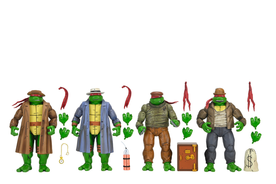 BUY NOW - TMNT (MIRAGE COMICS) GANGSTER TURTLES 4-PACK - 7&quot; SCALE ACTION FIGURES | NECAONLINE.COM.AU