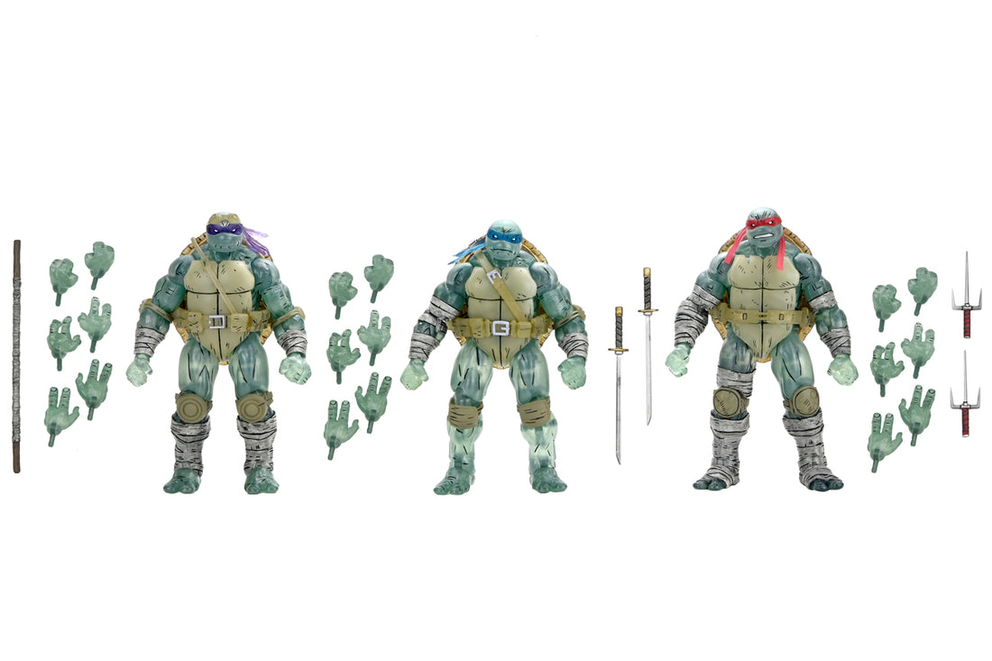 BUY NOW - TMNT (THE LAST RONIN) GHOST BROTHERS 3 PACK – 7″ SCALE ACTION FIGURE| NECAONLINE.COM.AU