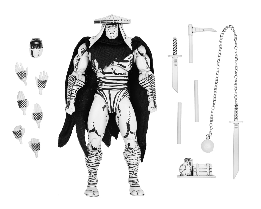 BUY NOW - TMNT FOOT ASSASSIN BLACK & WHITE (MIRAGE COMICS) – 7″ SCALE ACTION FIGURE | NECAONLINE.COM.AU
