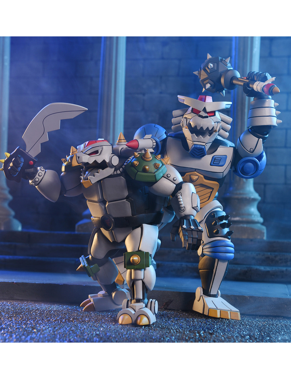 BUY NOW - TMNT (1987 CARTOON) ROBO TOKKA &amp; RAHZAR 2-PACK 7″ SCALE ACTION FIGURES | NECAONLINE.COM.AU
