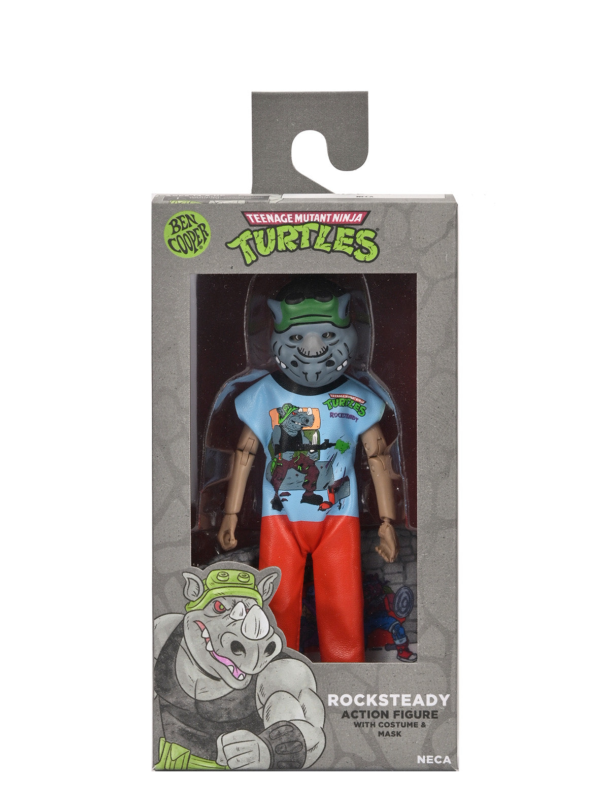 BUY NOW - BEN COOPER X TMNT ROCKSTEADY 6″ CLOTHED COSTUME ACTION FIGURE | NECAONLINE.COM.AU