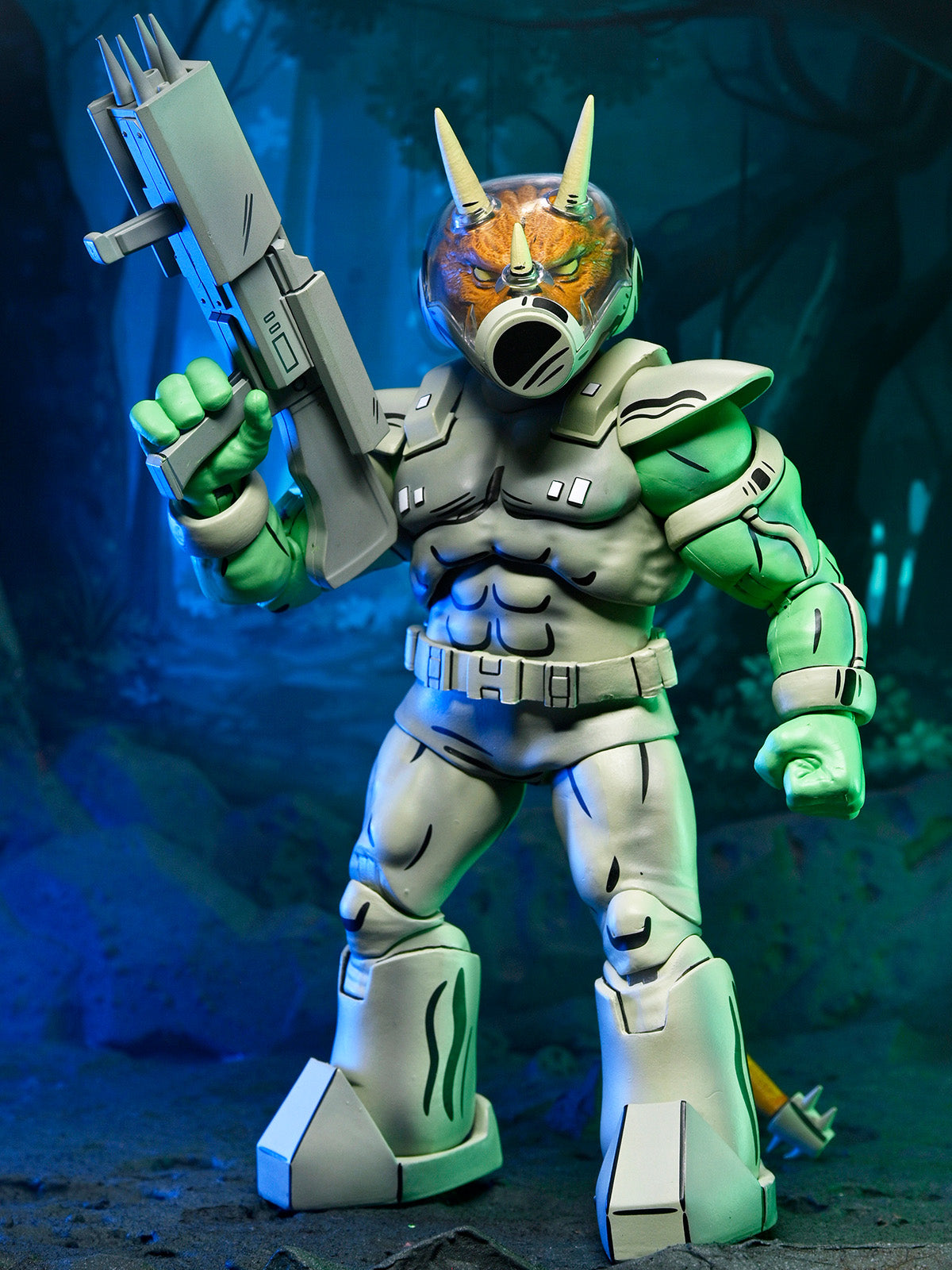 BUY NOW - TMNT (MIRAGE COMICS) SHOCK COMMANDO TRICERATON - 7" SCALE ACTION FIGURE | NECAONLINE.COM.AU