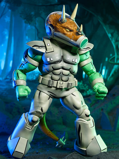 BUY NOW - TMNT (MIRAGE COMICS) SHOCK COMMANDO TRICERATON - 7" SCALE ACTION FIGURE | NECAONLINE.COM.AU