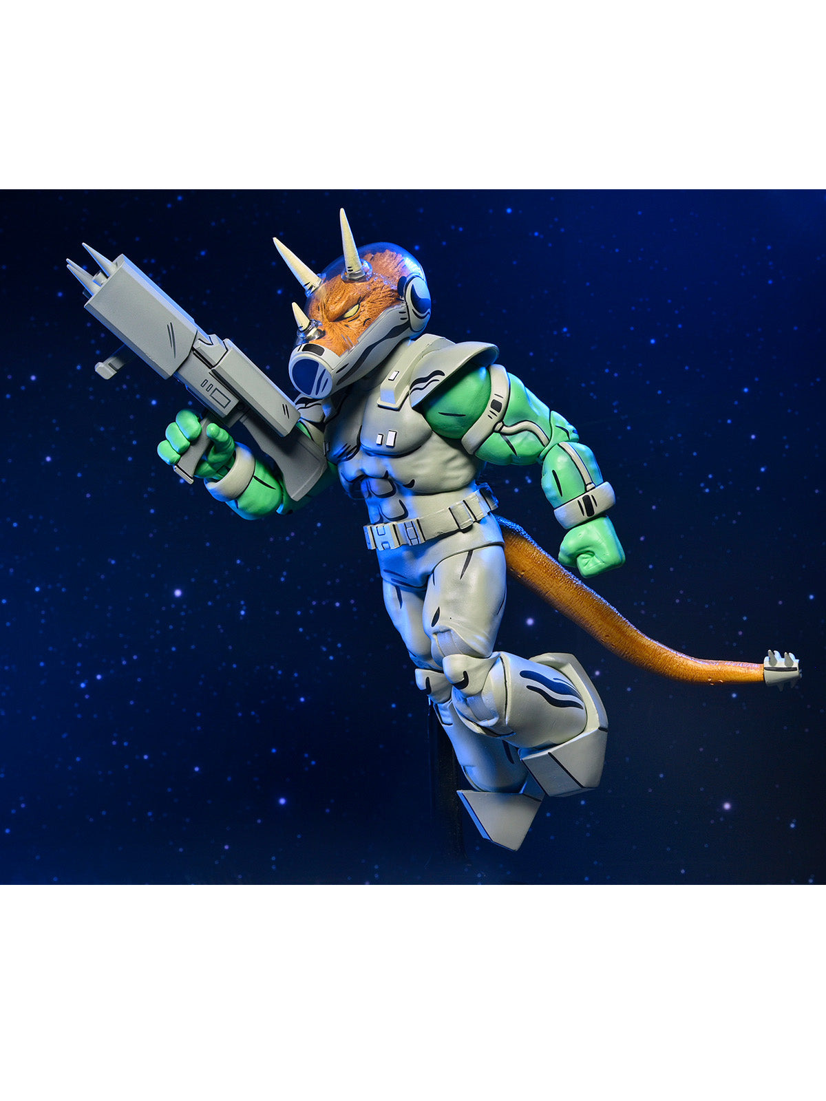 BUY NOW - TMNT (MIRAGE COMICS) SHOCK COMMANDO TRICERATON - 7" SCALE ACTION FIGURE | NECAONLINE.COM.AU
