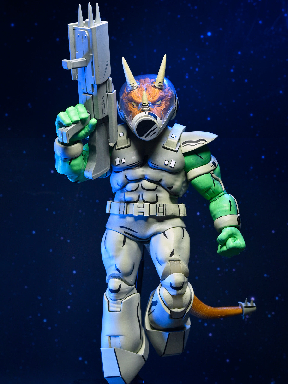 BUY NOW - TMNT (MIRAGE COMICS) SHOCK COMMANDO TRICERATON - 7" SCALE ACTION FIGURE | NECAONLINE.COM.AU