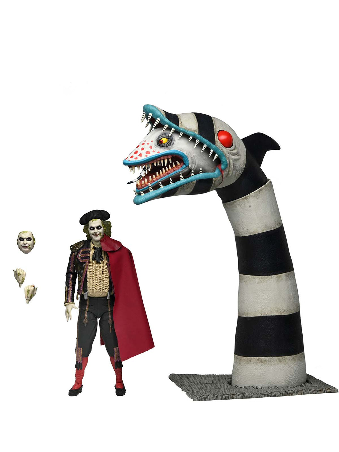 BUY NOW - BEETLEJUICE BEETLEJUICE ULTIMATE “MATADOR” BEETLEJUICE &amp; SANDWORM 7″ 2-PACK SCALE ACTION FIGURES | NECAONLINE.COM.AU